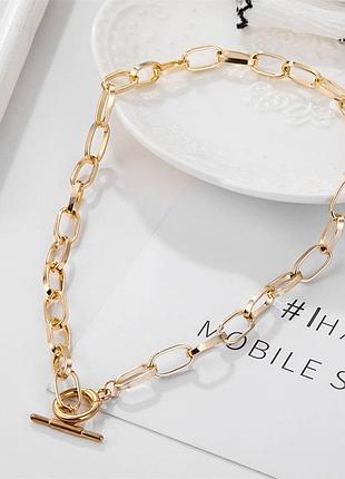 Цепочка чокер 40см цвет золото