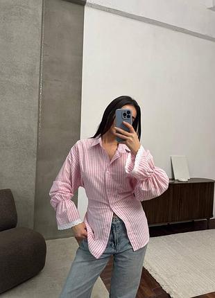 Рубашка женская с кружевом