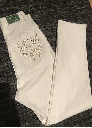 Штани білі джинси