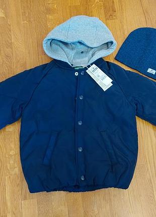 Benetton нова куртка бомбер 104 р на 3-4 р