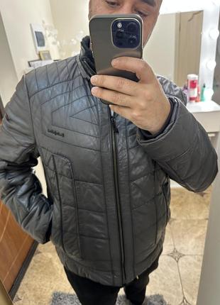 Emilio gallioni чоловіча дублянка італійська шкіра