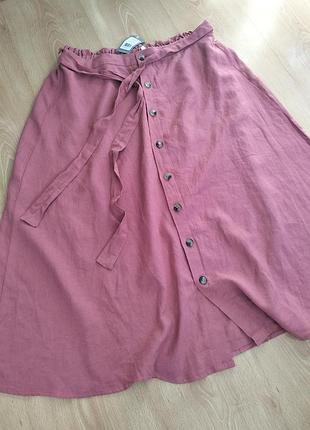 Юбка макси 55%лён