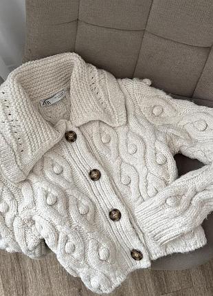 Фактурний кардиган zara
