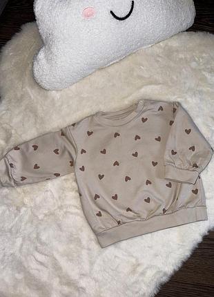 Кофтинка на дівчинку 6-9 місяців h&m