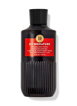 Парфюмерный гель для душа 3 в 1 для мужчин bath & body works my signature 295 мл