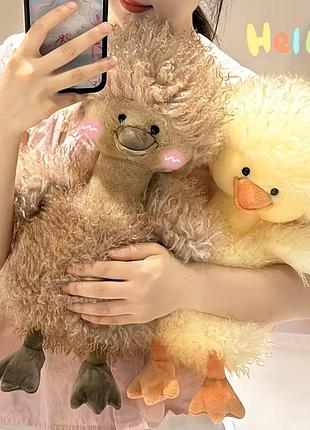 Плюшевая игрушка утка 3 цвета