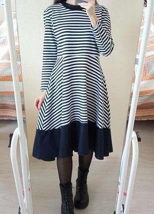 Платье миди полоска cos