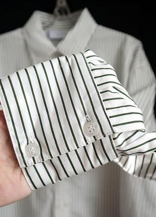 Идеальная полосатая рубашка оверсайз из качественного хлопка р.16