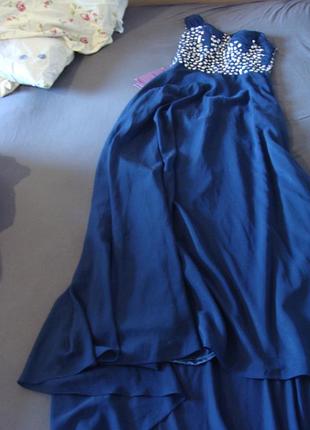 Нова сукня grace karin оригінал розмір 12 шифон на підкладі довге на одне плече