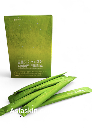 Корейський жироспалювач lg glamfit isovitexin diet water-mix для схуднення, 14 стіків