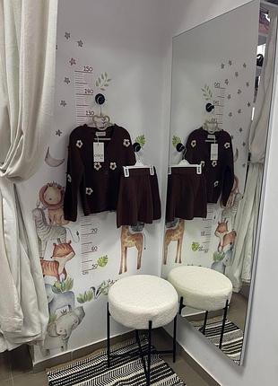 Костюм вʼязаний штани кюлоти кльош кофта джемпер для дівчинки 104 110 116 128 140