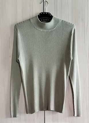 Шелковая водолазка в рубчик от soie pour soi