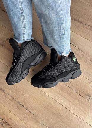 Женские кроссовки jordan 13 retro black cat / smb+ 🔗
