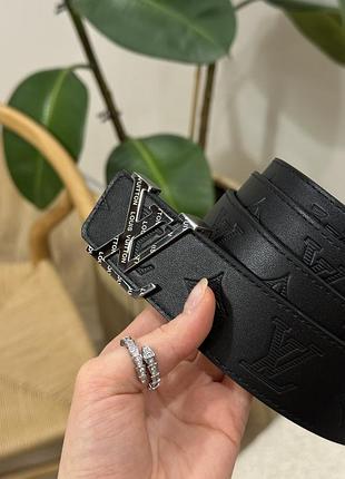 Ремінь shadow 40mm belt black/silver🤍 2