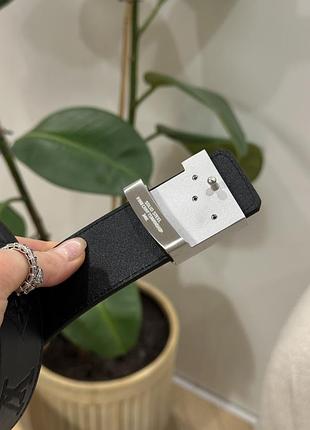 Ремінь shadow 40mm belt black/silver🤍 3