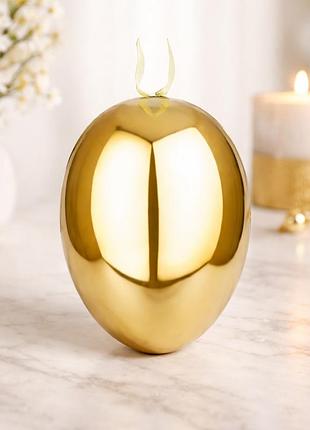 Пасхальное декоративное яйцо золото подвесное 6 см набор 4 штук — декор на ветки, интерь