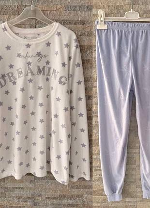 Комплект для сну і відпочинку ✨ тепла флісова піжама primark 9-10 років, 140 см домашній костюм