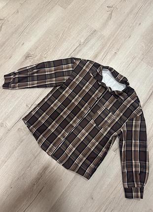 Женская рубашка в клетку