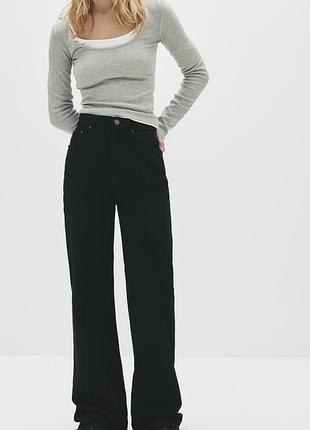 Чорні джинси wide leg