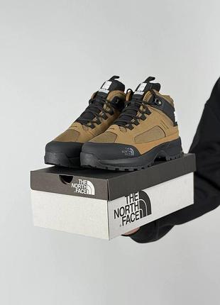 Мужские кроссовки зимние теплые the north face x soukuuglyffe fur coyote blac