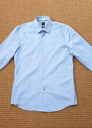Hugo boss getzner woven in austria рубашка slim fit оригинал (41/16 - l)