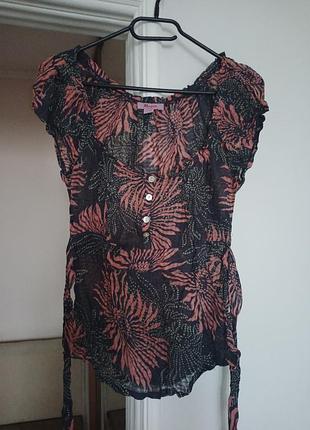 Блузка из жатой ткани, размер 40 eur