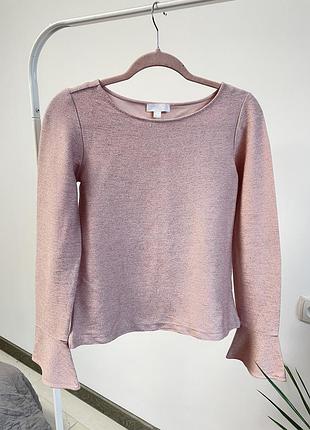 Женская блуза кофта с люрексной нитью cos l