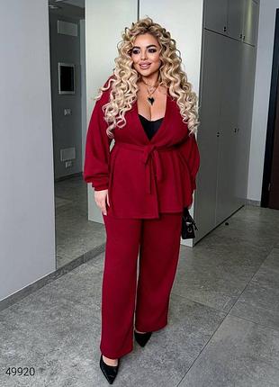 Брючный ангоровый костюм большого размера