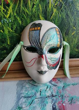 Украшение декор для интерьера венецианская маска на стену лицо панно ручная роспись