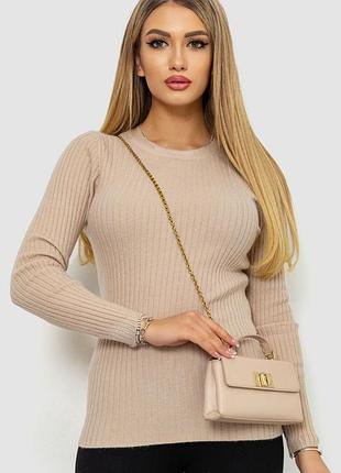 Кофта жіноча однотонна, колір бежевий