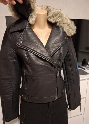 Нова куртка шкіряна, косуха р хс, с