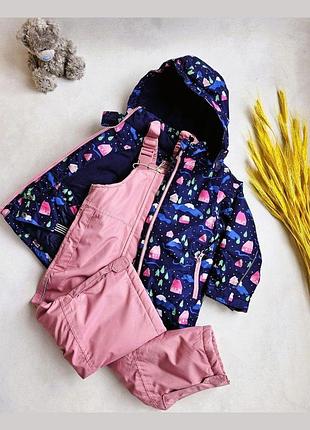 Лижний костюм термо гірськолижний костюм зимовий комбінезон 98-104см
