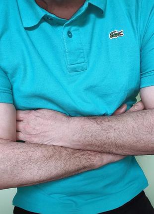 Стильна фірмова футболка катон теніска поло.lacoste.м-л