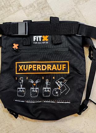Дорожня сумка через плече fitx xuperdrauf чорна fit шопер