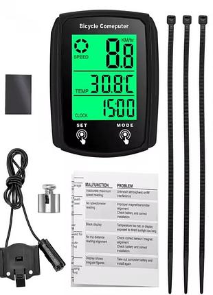 Велоспидометр (велокомпютер) на 19 функцій