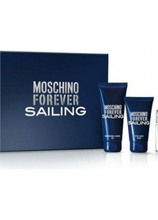 Moschino forever sailing набір (туалетна вода 4,5 мл + гель після гоління 25 мл + гель для душу 25 мл)