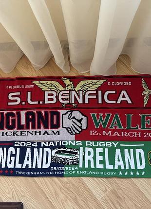 Шарфи футбольні та регбійні (benfica, england, ireland, wales)