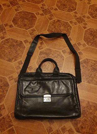 Кожаная сумка портфель