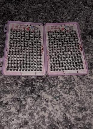 Пучкові вії лучики аніме великий набір