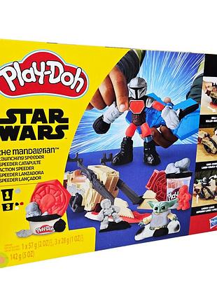 Набір для ліплення hasbro play-doh зоряні війни запускний набір мандалорця! (g1582)