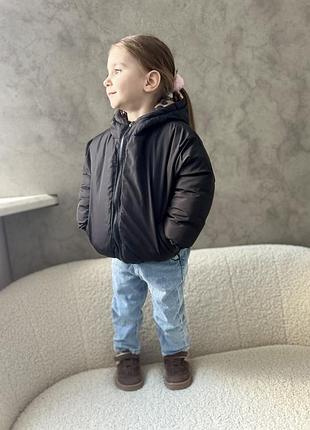 Дитяча двостороння курточка  для дівчинки 3