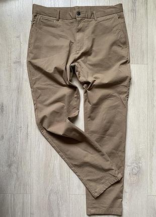 Коричневі чоловічі брюки 34 розмір чіноси marks&spencer