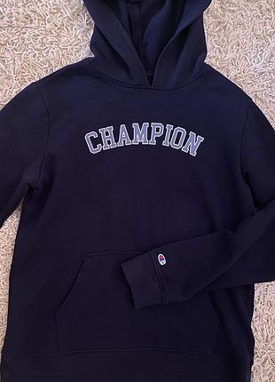 Худі чоловіче champion темно синє котон 2