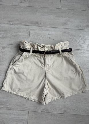 Джинсові шорти бермуди zara з поясом