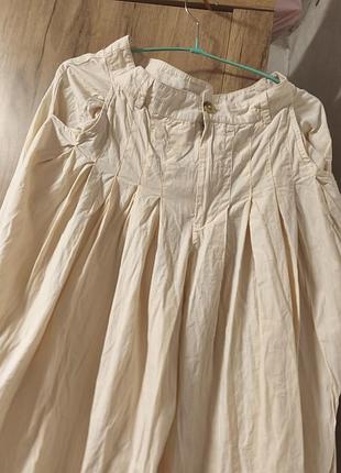 Юбка брюки женская пудрового цвета