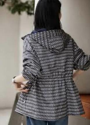 Нова дощовик вітровка жіноча marks&spencer р.s-m.  чорно біла геометричний принт