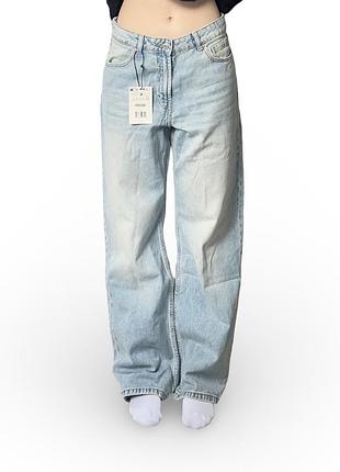 Широкі джинси bershka baggy jeans беггі штани бершка barrel super баггі wide