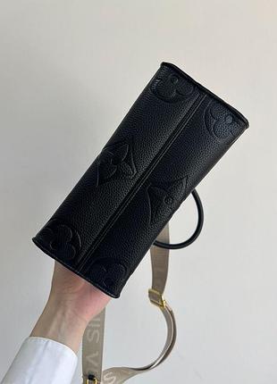 Сумка onthego louis pm monogram vuitton empreinte black 4