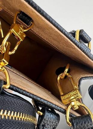 Сумка onthego louis pm monogram vuitton empreinte black 7