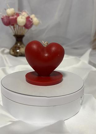 Свічка сердечко , з бджолиного воску